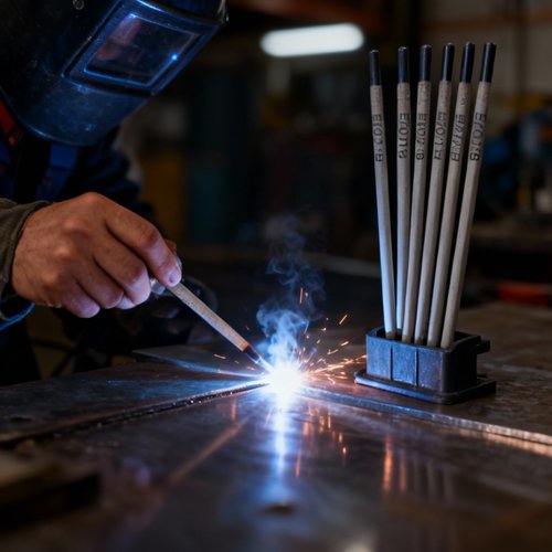 Long welding electrodes