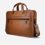 Leather laptop bag input