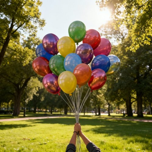 Helium balloons