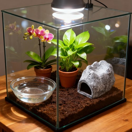 Glass terrarium