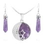 Moon & Star Amethyst Jewelry Set input